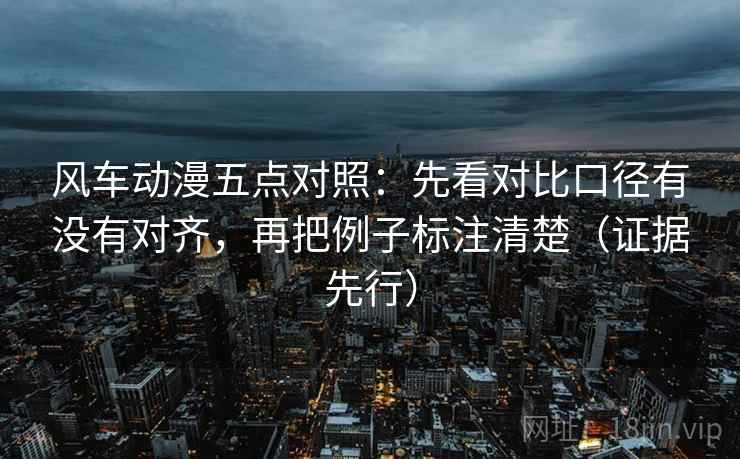 风车动漫五点对照：先看对比口径有没有对齐，再把例子标注清楚（证据先行）