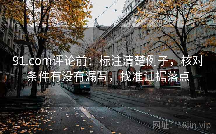 91.com评论前：标注清楚例子，核对条件有没有漏写，找准证据落点