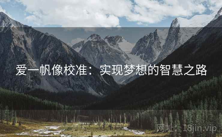 爱一帆像校准：实现梦想的智慧之路